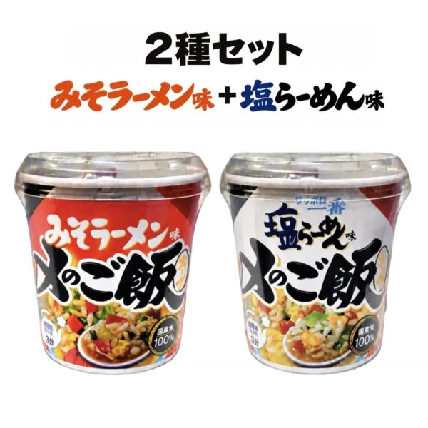 2種セット サッポロ一番 みそラーメン味＋塩らーめん味 〆のご飯スープ 各1個　神奈川倉庫