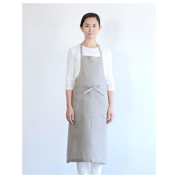 fog linen work（フォグリネンワーク） リネンフルエプロン ナチュラル
