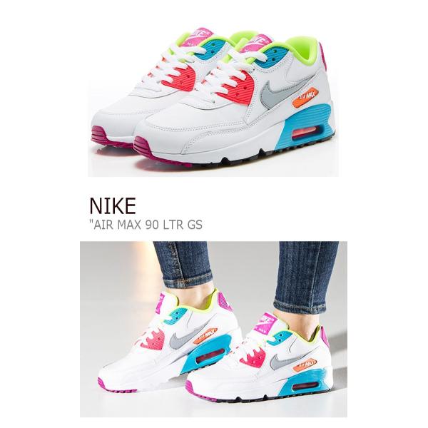ナイキ スニーカー Nike Air Max 90 Ltr Gs エアマックス90 レザー White Blue Pink Grey ホワイト ブルー ピンク グレー 3376 102 シューズ Buyee Buyee 日本の通販商品 オークションの代理入札 代理購入