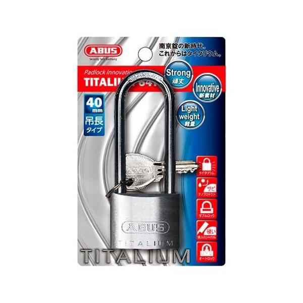ABUS(AoX)@TITALIUM싞() 40mm 3{L[ BP64TI40HB63KD 00721293@[֑Ήi