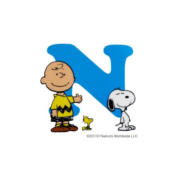 Snoopy スヌーピー イニシャルステッカー アルファベットn Sn224 メール便対応商品 T3ab A Life Shop 通販 Yahoo ショッピング