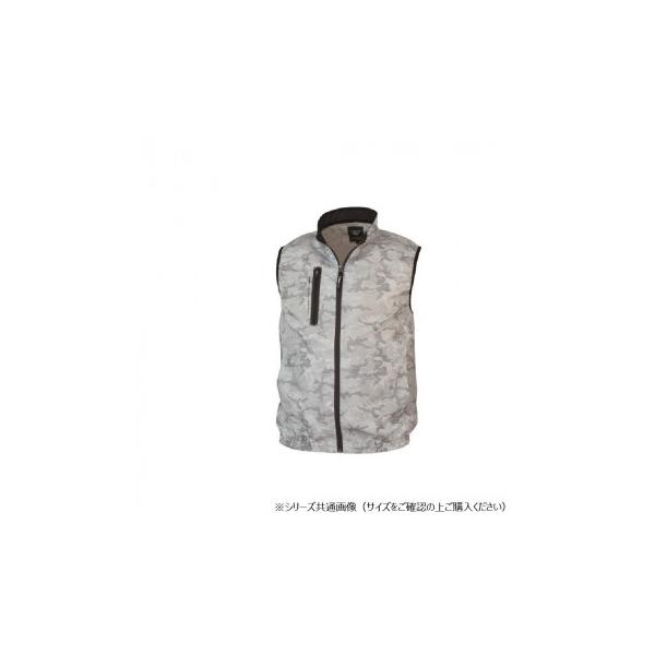 ジーベック(XEBEC) XE98010 空調服ベスト 迷彩シルバーグレー 5L : A