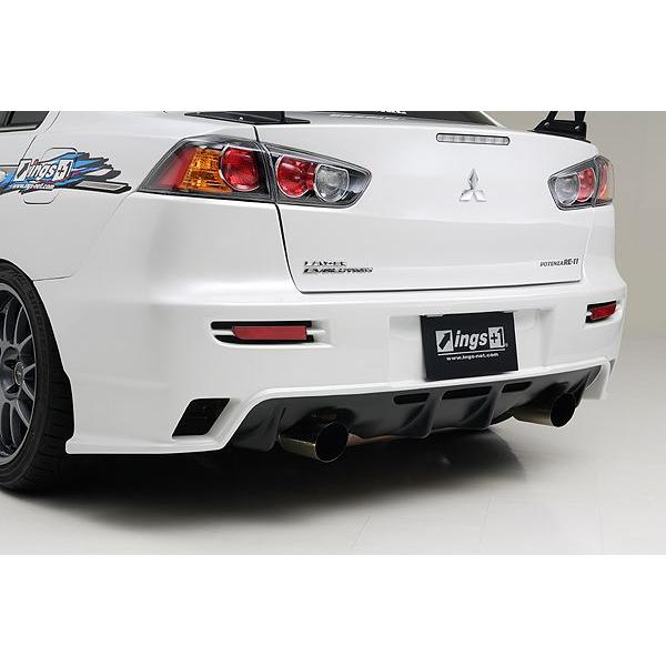 イングス N-SPEC」ランサー EvoX（CZ4A）用リアバンパー（FRP）（塗装