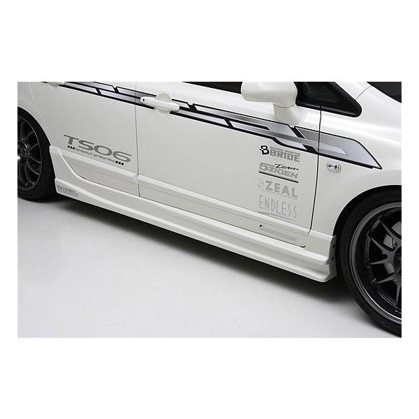 イングス N-SPEC」シビック（FD2）TypeR用サイドステップ（FRP）（塗装