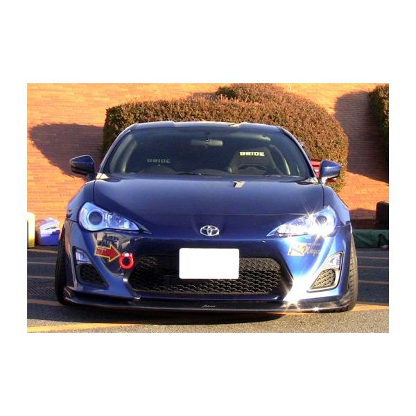 j-blood」86（ZN6）前期用カーボン製フロントリップスポイラー（クリア