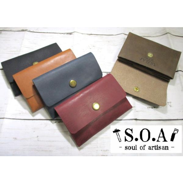 名刺入れ レディース メンズ カードケース ブランド S.O.A おしゃれ 本革 牛革 但馬牛 日本製 こだわりの逸品 78024 40%OFF