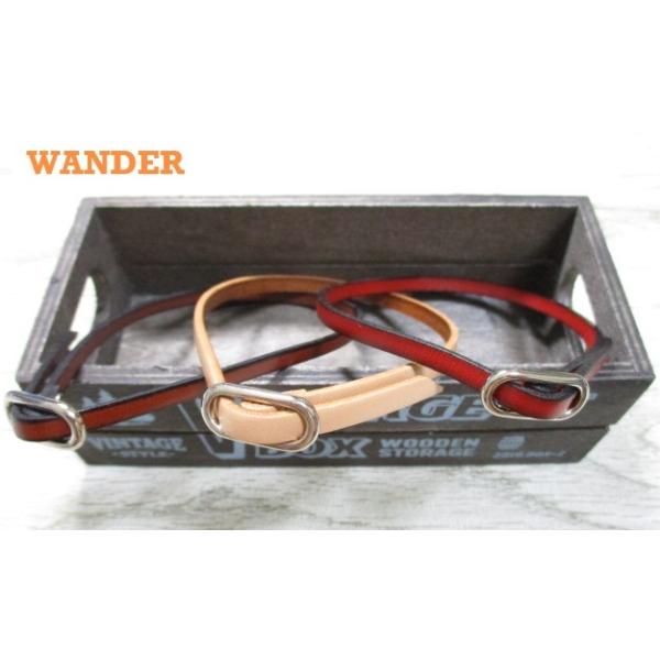 アンクレット メンズ レディース 上質なシングルイタリアンレザー ブランド ハンドメイド 本革 日本製 シンプルデザイン WANDER