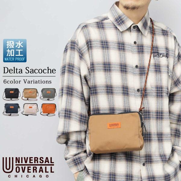 UNIVERSAL OVERALL ユニバーサルオーバーオール サコッシュ メンズ レディース ミニショルダー ナイロン 撥水 軽量 コンパクト