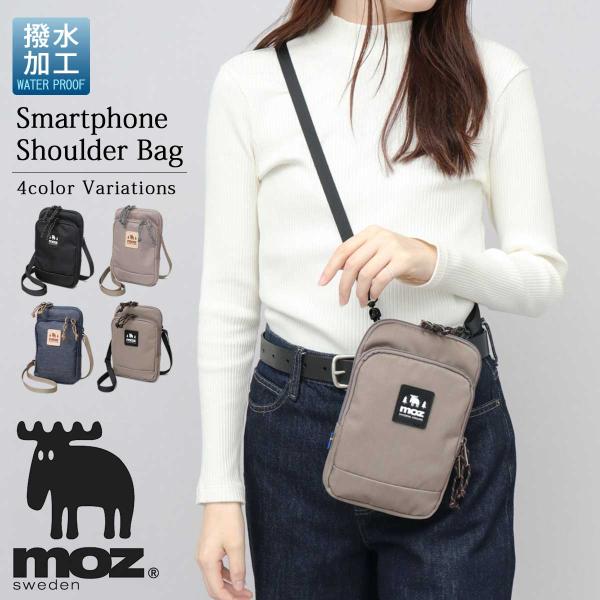 moz モズ スマホショルダー レディース 撥水 ミニショルダー 北欧 軽量