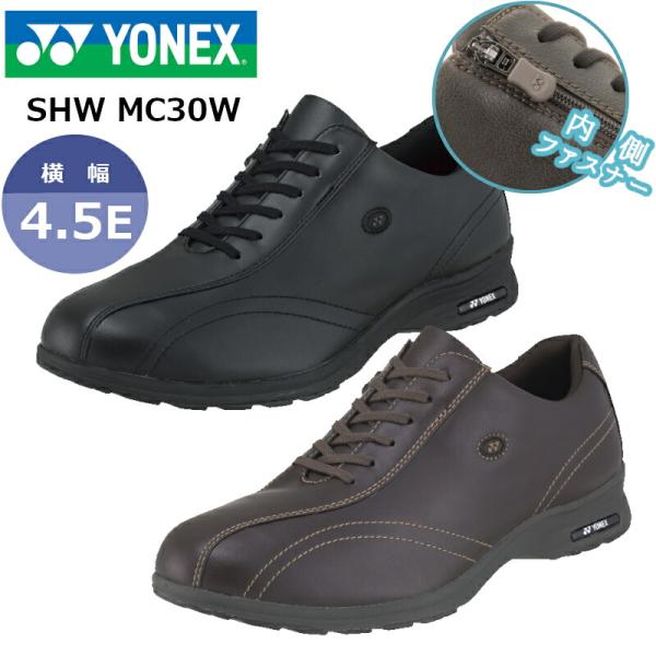 YONEX ヨネックス パワークッション MC30W  SHW MC30W メンズ 紳士靴 ウォーキング カジュアルウォーク 内側 ファスナー 紐靴 4.5E 軽い