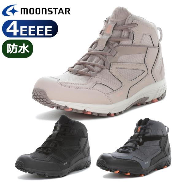 MoonStar ムーンスター サプリスト SPLT SDM10 レディース 婦人靴 メンズ 紳士靴 幅広 4E ワイド 防水 アウトドア スニーカー レインシューズ 雨 梅雨 紐靴