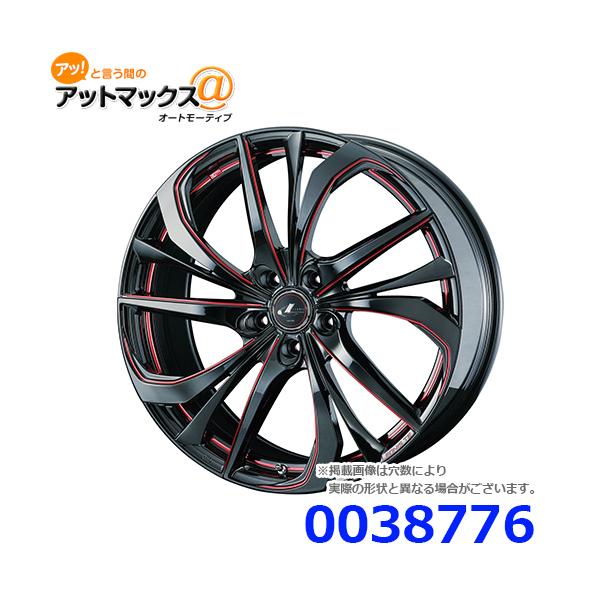 WEDS ウェッズ 0038776 アルミホイール 1本 LEONIS レオニス TE 18インチ リム幅7.0 インセット+47 5穴 PCD114.3 BK/SC RED
