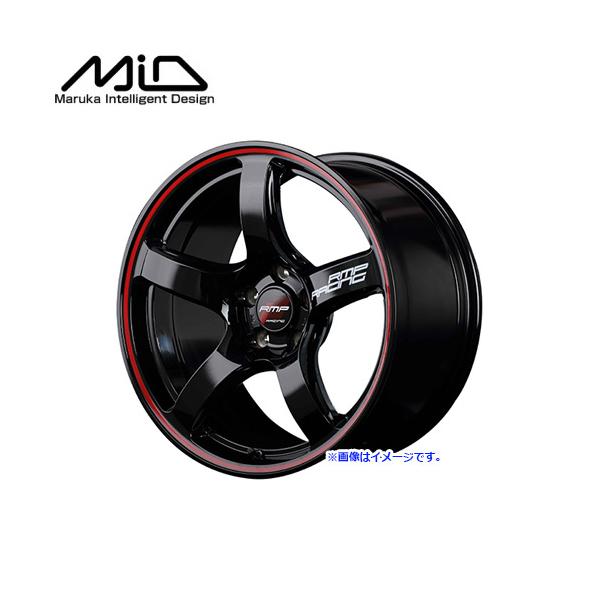 MID �}���J�T�[�r�X RMP RACING R50 18�C���` 1885 ������8 1/2J �C���Z�b�g+45 �z�[��5H PCD114.3 �u���b�N/�������b�h���C��