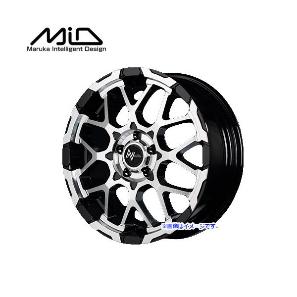 MID }JT[rX NITRO POWER M28 BULLET 18C` 1870 7J CZbg+42 z[5H PCD114.3 ubN/~[Jbg