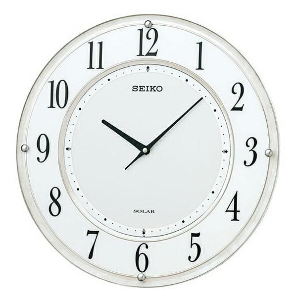 掛け時計 壁掛け ソーラー時計 Seiko セイコー 掛け時計 電波時計 アナログ 薄型ソーラープラス Sf506w Sksf506w 掛け時計 Clock World 通販 Yahoo ショッピング