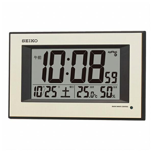 セイコー Seiko 掛け時計 壁掛け 電波時計 Sq438g セイコー掛け時 デジタル カレンダー 自動点灯 温度計 温度計 おしゃれ Sksq438g 掛け時計 Clock World 通販 Yahoo ショッピング