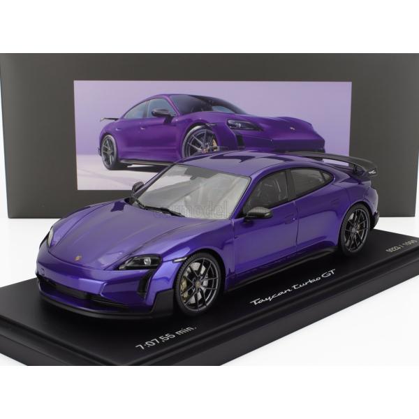 ポルシェ Taycan turbo S ミニカー Mini GT Porsche Taycan Turbo S Grey 1:64 Scale 3 Inch