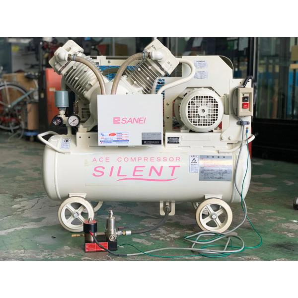SANEI/三栄技研 1.5kW 2馬力 オイルフリーレシプロコンプレッサー ACE 