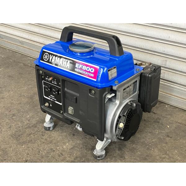 発電機・ポータブル電源 YAMAHA EF800 GENERATOR YAMAHA ヤマハ ポータブル発電機 EF800 ブルー - 中古工具・電動