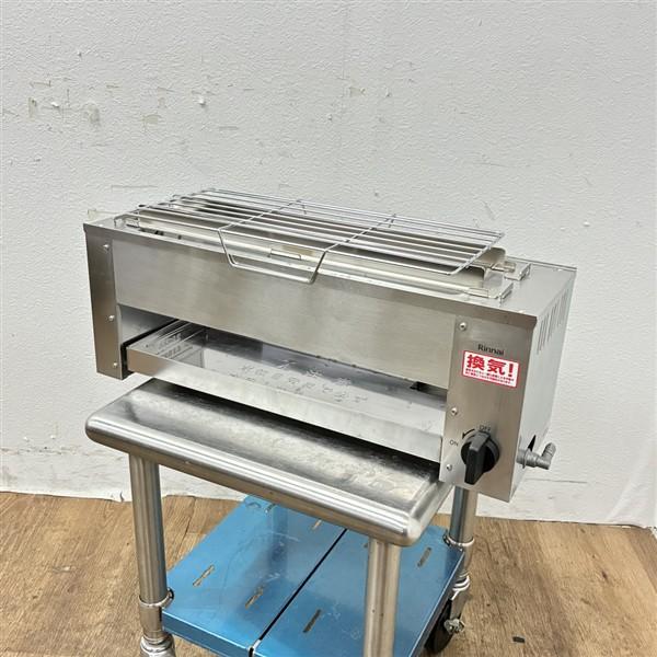 Rinnai/リンナイ ガス下火式グリラー RGK-61D(A) 中古 4ヶ月保証 2023年製 都市ガス 幅607x奥行210 厨房【無限堂大阪店】