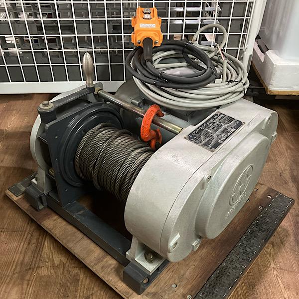 キンク有】マックスプル工業 マックスプルウインチ 噛合クラッチ付電動