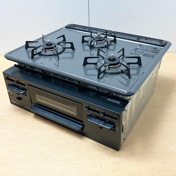 リンナイ　ビルトインコンロ　RB31AM4B335　2017年式　中古品 リンナイ/Rinnai システムキッチン用ビルトインコンロ 都市ガス