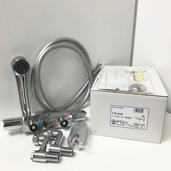 未使用】KAKUDAI/カクダイ 173-076 サーモスタットシャワー混合栓 混合