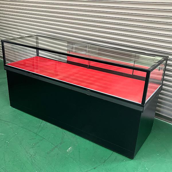 引取限定・大阪吹田】日本アルミ ガラスショーケース 幅1800mm 店舗用