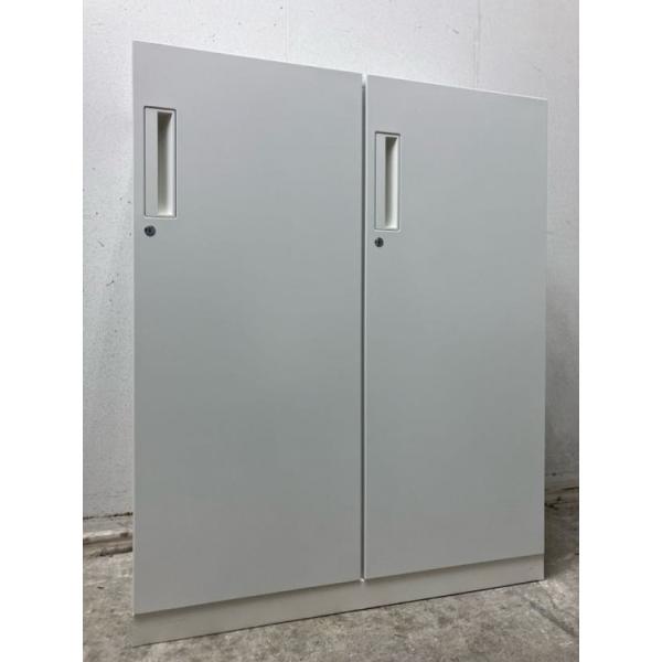 コクヨ 片開き書庫 スチール書庫 鍵付き 幅900×奥行450×高さ1110mm