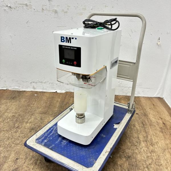 BMT 自動缶シーリングマシン 型番不明 中古 1週間保証 年式不明 単相100V 幅220x奥行400 厨房【無限堂大阪店】
