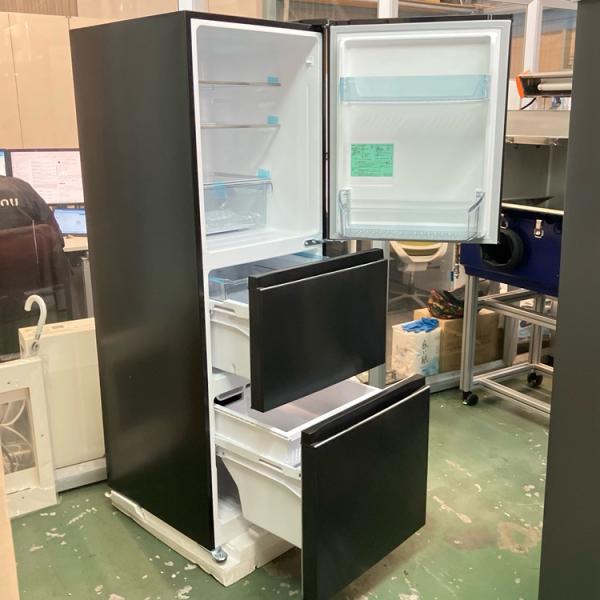 【岩本】　Haier JR-CV29B 冷蔵庫 Haier JR-CV29B-H 3ドア冷蔵庫 SLIMORE （286L・右開き） マットグレー