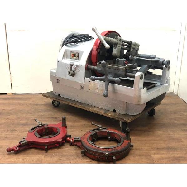 再塗装】REX/レッキス パイプマシン ねじ切り機 150A 100V/200V 再塗装】REX/レッキス パイプマシン ねじ切り機 150A 100V/200V