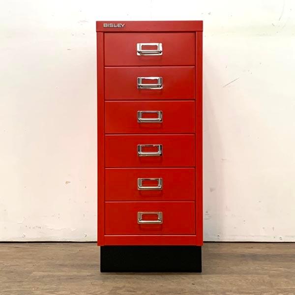 BISLEY ビスレー 6段 キャビネット 赤