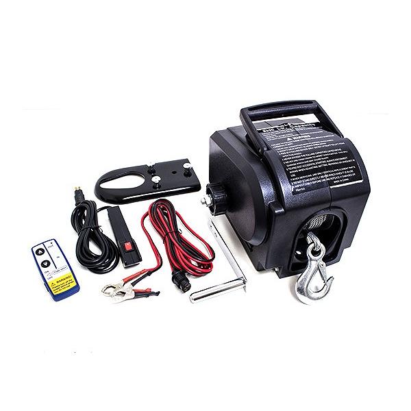 リモコン付』電動ウインチ 3500LBS(1590KG) 船用 防水 12V 有線/無線 