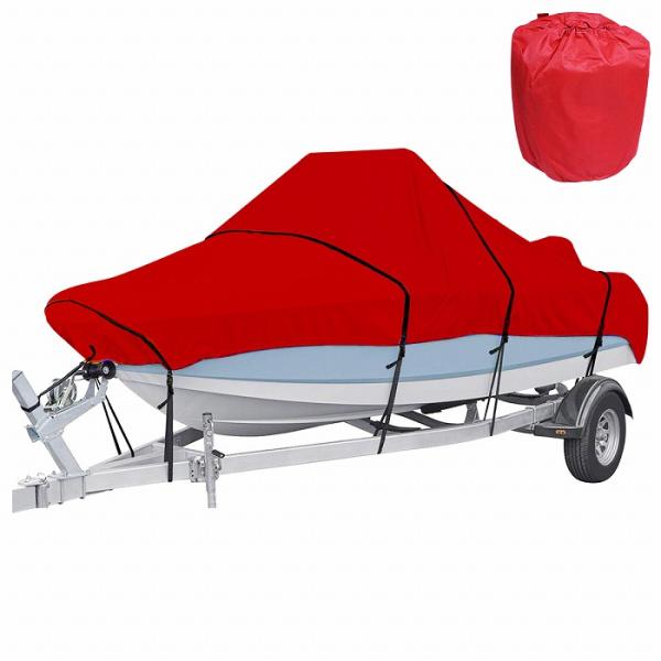 600D!! 12ft 赤/レッド』防水 ボートカバー 全長約420cm×幅約270cm