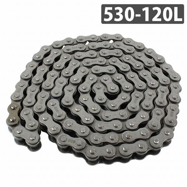 『530-120L』汎用 バイクチェーン ノンシール ドライブ チェーン 黒/ブラック ZRX1200 ZZR600 XJR1300 XJ400 VTR1000 SR500