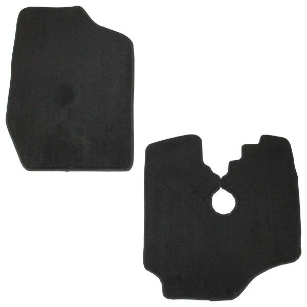 専用設計 サンバートラック TT1 TT2 平成17年11月〜 MT専用 運転席＆助手席 2PCS ブラック/黒 無地  フロント フロアマット セット