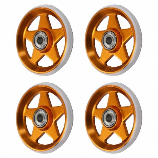 送料220円】ミニ四駆 オール アルミ ベアリング ローラー 4個 セット