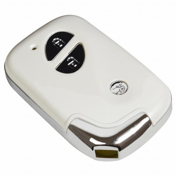 【送料220円】白/ホワイト スマートキー ケース レクサス 10系 CT200h HS250h 190系 GS 350/430/460/450h ハード カバ