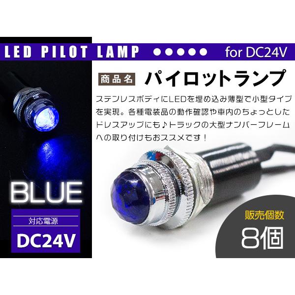 ナンバー枠 大型 デコトラ パイロットランプ 青 LEDナンバー枠