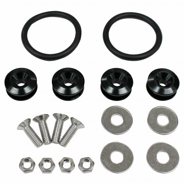 送料220円】[黒 ブラック]アルミ製 クイックリリース バンパー