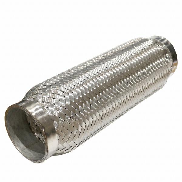 【送料480円】汎用 60.5×255mm フレキシブル ステンレス パイプ マフラー メッシュ 補修 排気 漏れ ジャバラ 蛇腹 修理 ワンオフ 2重 60φ