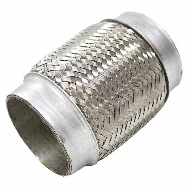 【送料480円】汎用 75×135mm フレキシブル ステンレス パイプ マフラー メッシュ 補修 排気 漏れ ジャバラ 蛇腹 車 修理 ワンオフ2重 75φ