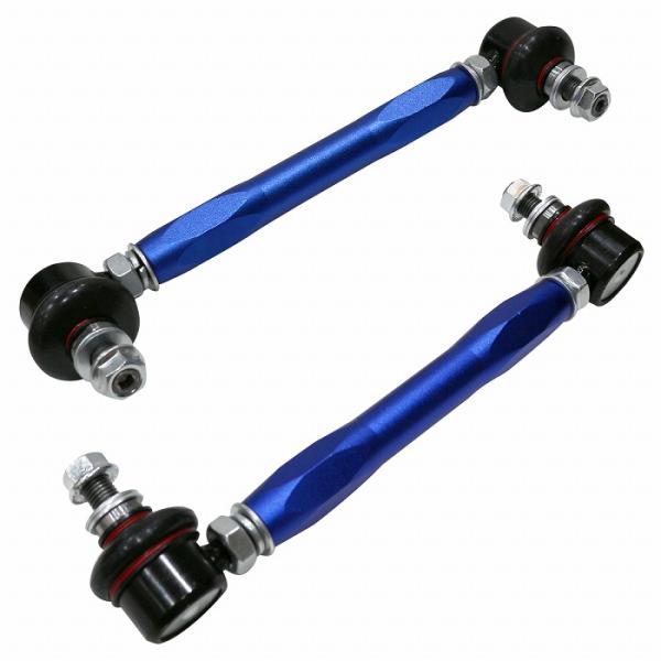 スタビライザー　MERLIN2 美品 MR2 SW20 フロント ブルー/青 調整式 スタビライザーリンク 左右セット