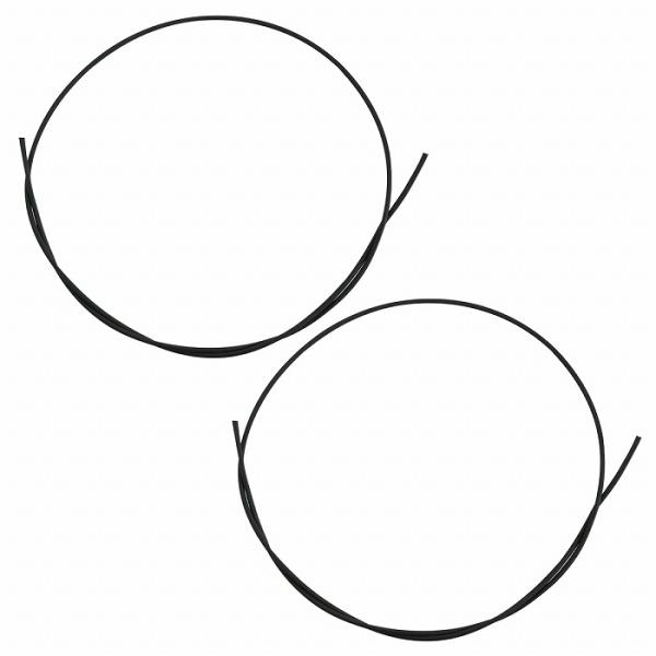 【送料220円】『φ4mm×1m×2本set』熱収縮チューブ 4ミリ 黒/ブラック 配線保護 ラバー ゴム チューブ 絶縁 配線カバー 電装 配線 防水