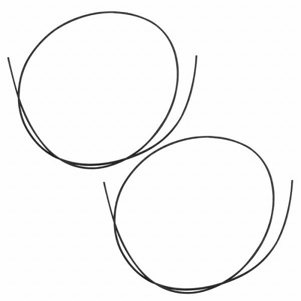 【送料220円】『φ2.5mm×1m×2本set』熱収縮チューブ 2.5ミリ 黒/ブラック 配線保護 ラバー ゴム チューブ 絶縁 配線カバー 電装 防水