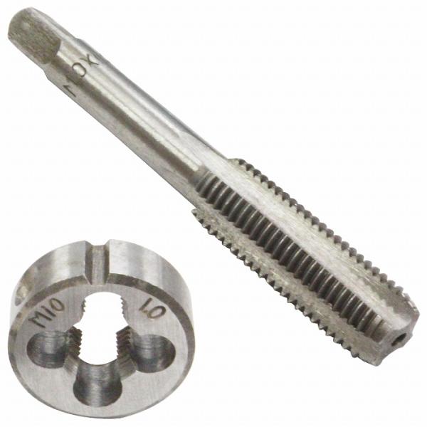 M10×P1.0】タップダイス セット 目立て ネジ 山 修正 めねじ 再生 ねじ