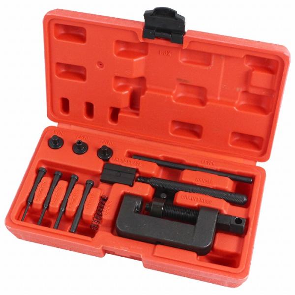 チェーンカッター カシメ 圧入 工具セット 自転車 原付 バイク バギー チェーン 長さ 調整 交換 420/428/520/525/530/630対応