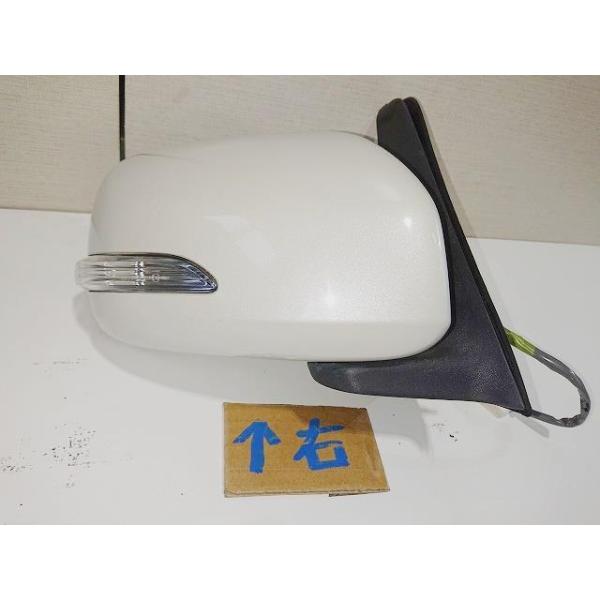 タント DBA-L375S 右ドアミラー カラー番号W24 パールホワイトIII 純正