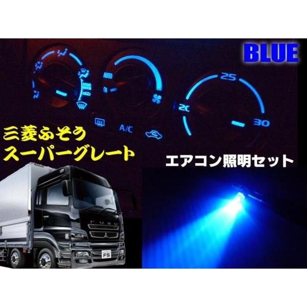 24V/三菱ふそうFUSO/スーパーグレート・エアコンパネル照明用LEDセット 